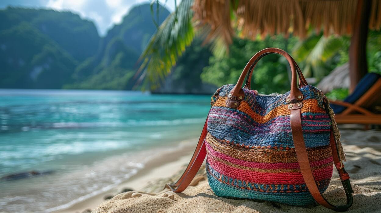 Beach Straw Tote Bag